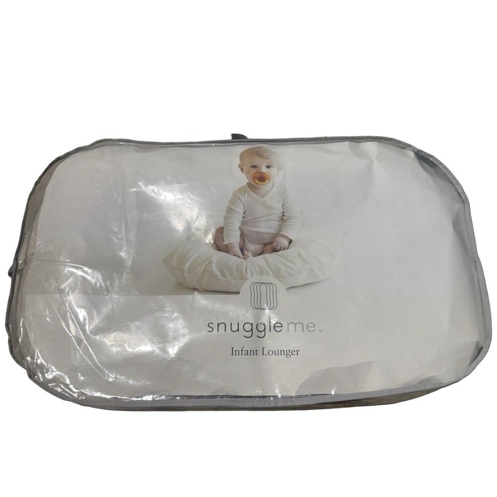 Snuggle Me Organic Infant Lounger White